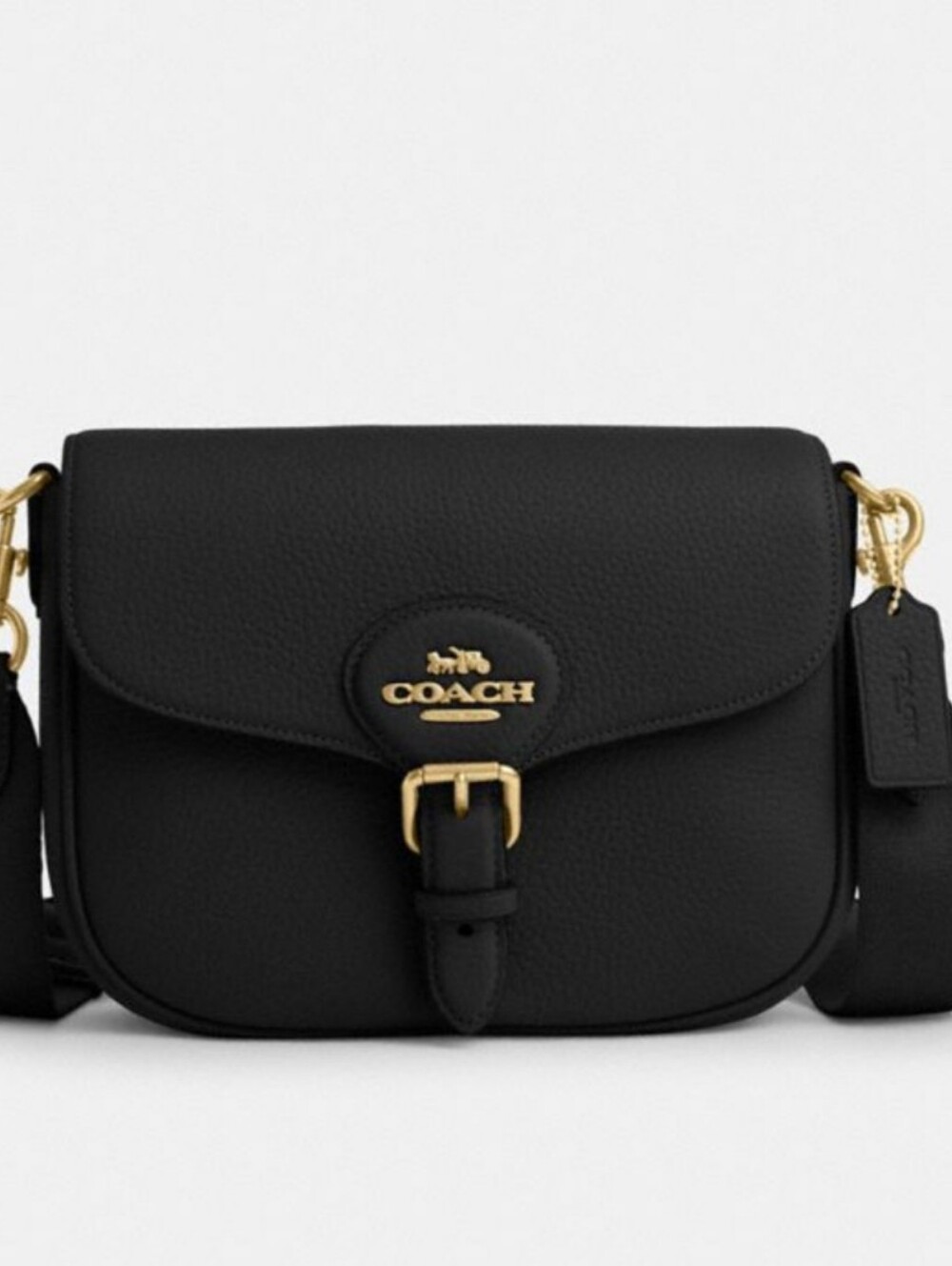 Coach Amelia Saddle Bag with Gold Hardware CP107